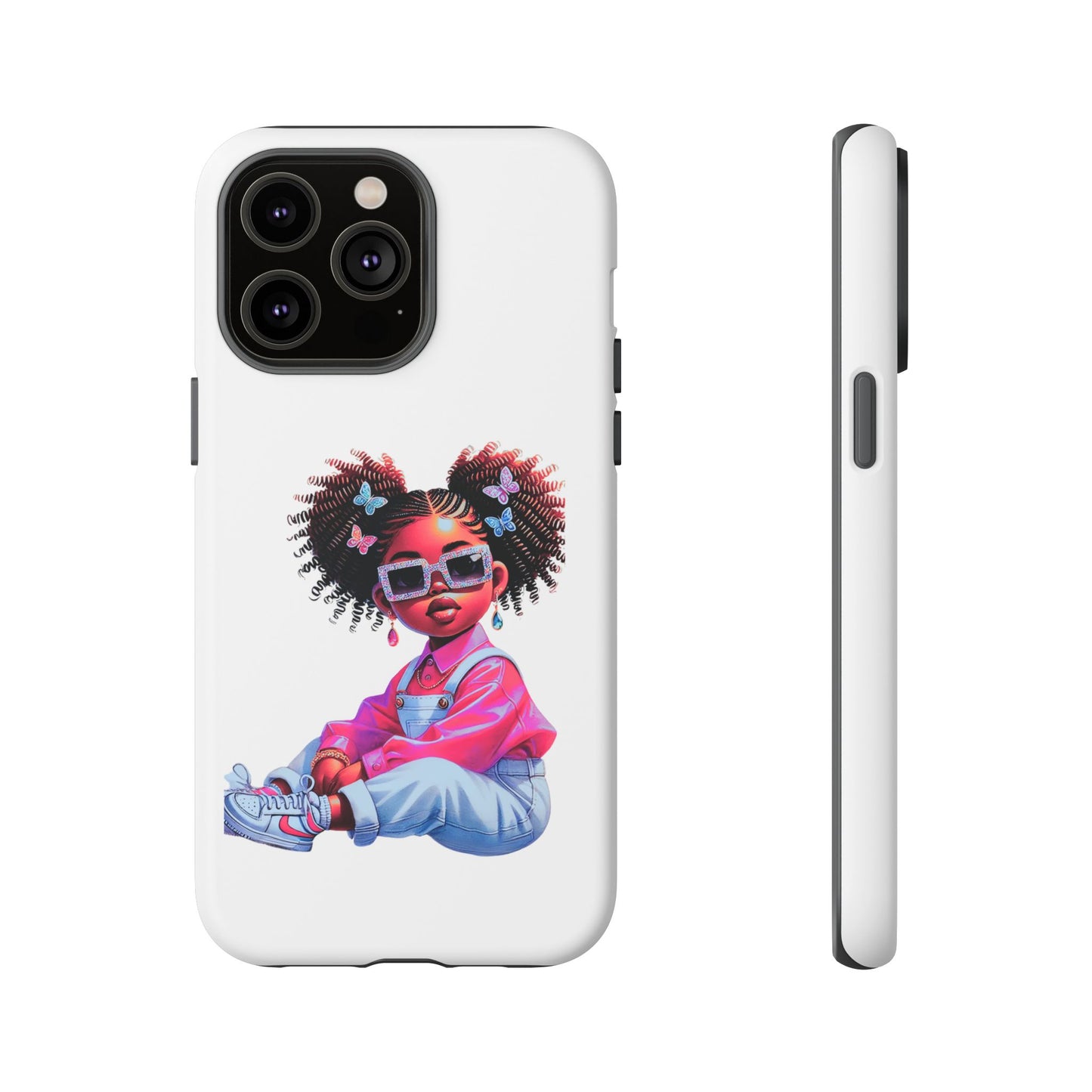 Trendy Phone Case - Sassy Girl Design, Personalized Gift, Durable Protection, Kid's Room Decor, Fun Accessory
