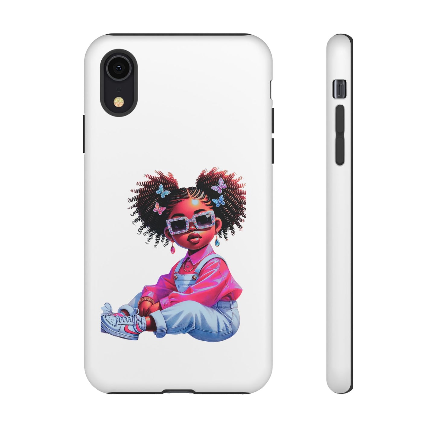 Trendy Phone Case - Sassy Girl Design, Personalized Gift, Durable Protection, Kid's Room Decor, Fun Accessory