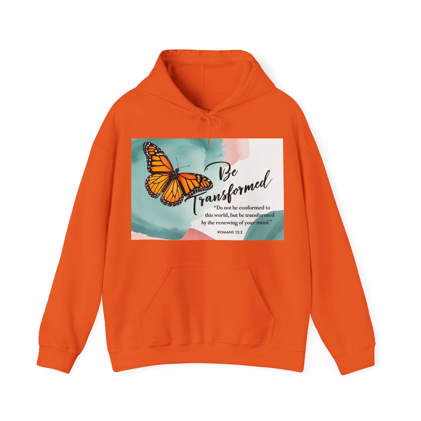 Be Transformed Butterfly Hoodie - Inspirational Unisex Sweatshirt for Comfort and Style
