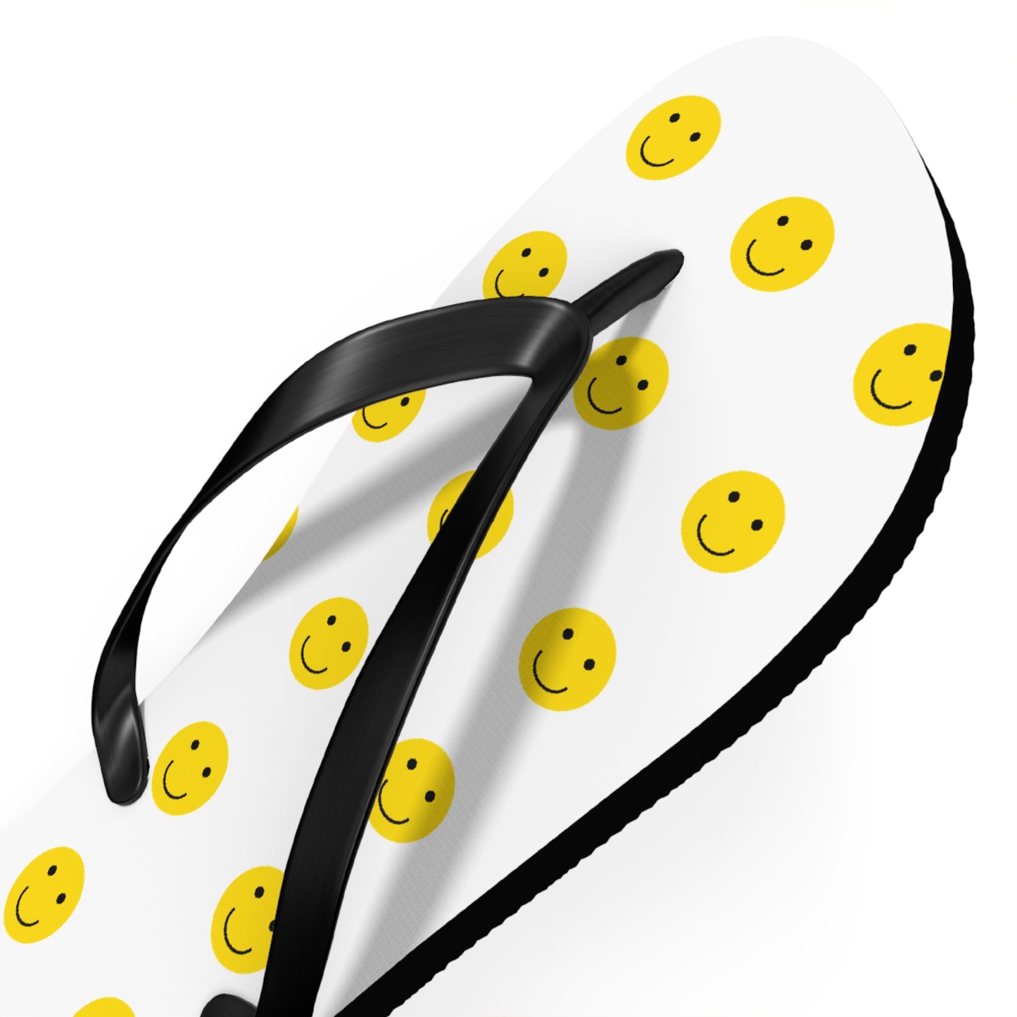 Smiley Face Flip Flops | Happy Summer Footwear, Beach Shoes, Vacation Sandals, Fun Poolside Slippers