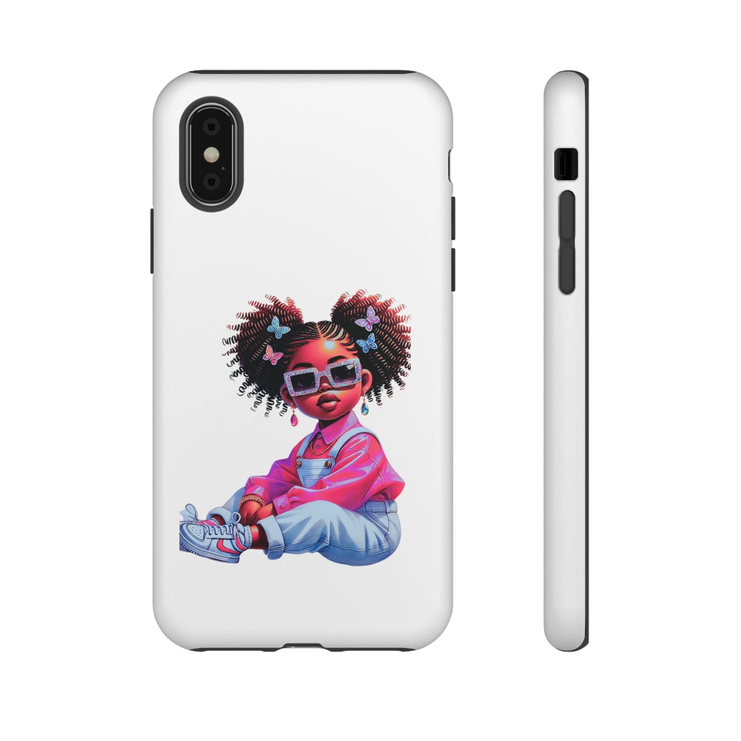 Trendy Phone Case - Sassy Girl Design, Personalized Gift, Durable Protection, Kid's Room Decor, Fun Accessory