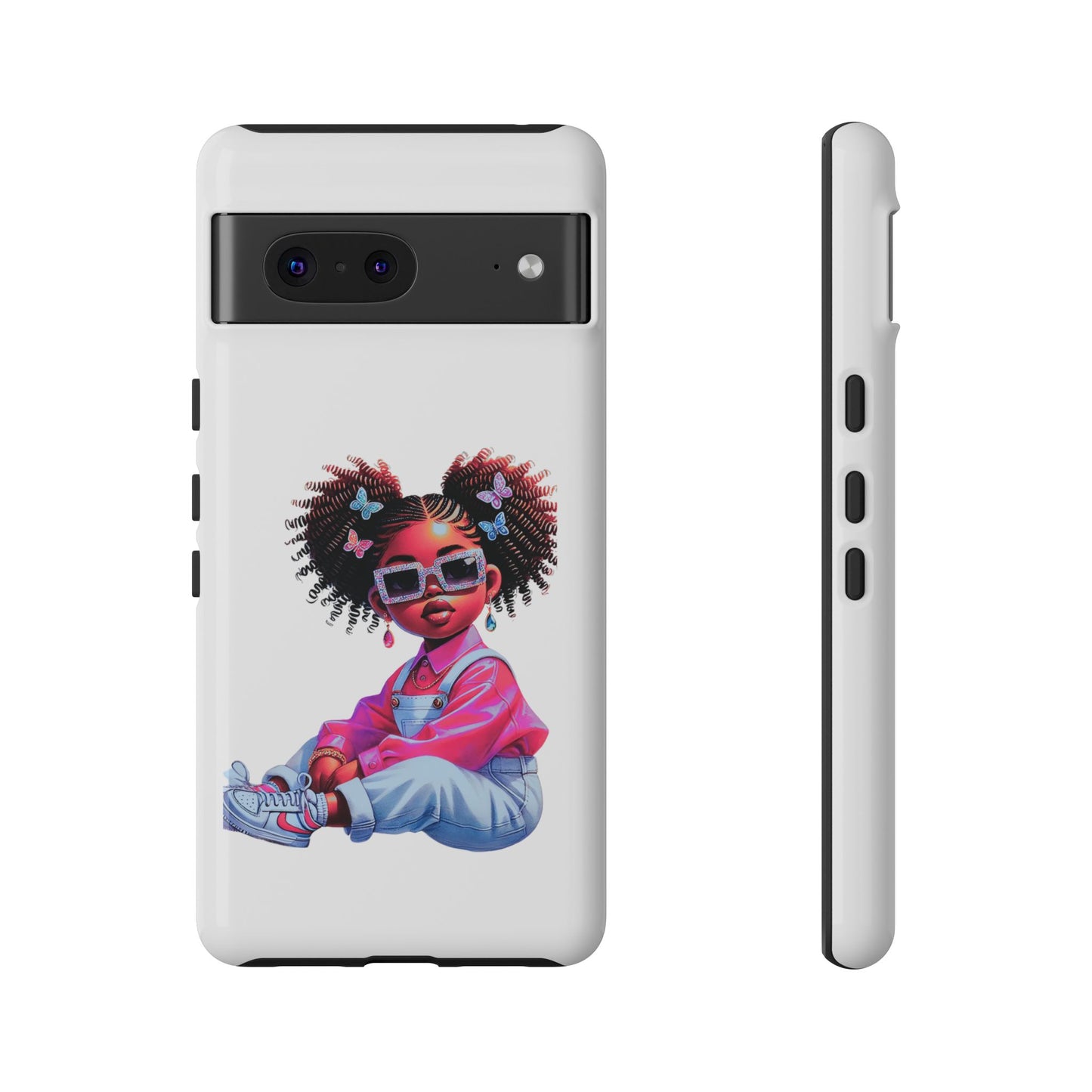Trendy Phone Case - Sassy Girl Design, Personalized Gift, Durable Protection, Kid's Room Decor, Fun Accessory