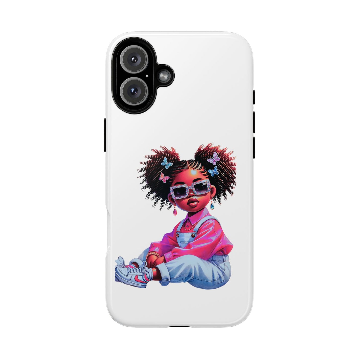 Trendy Phone Case - Sassy Girl Design, Personalized Gift, Durable Protection, Kid's Room Decor, Fun Accessory