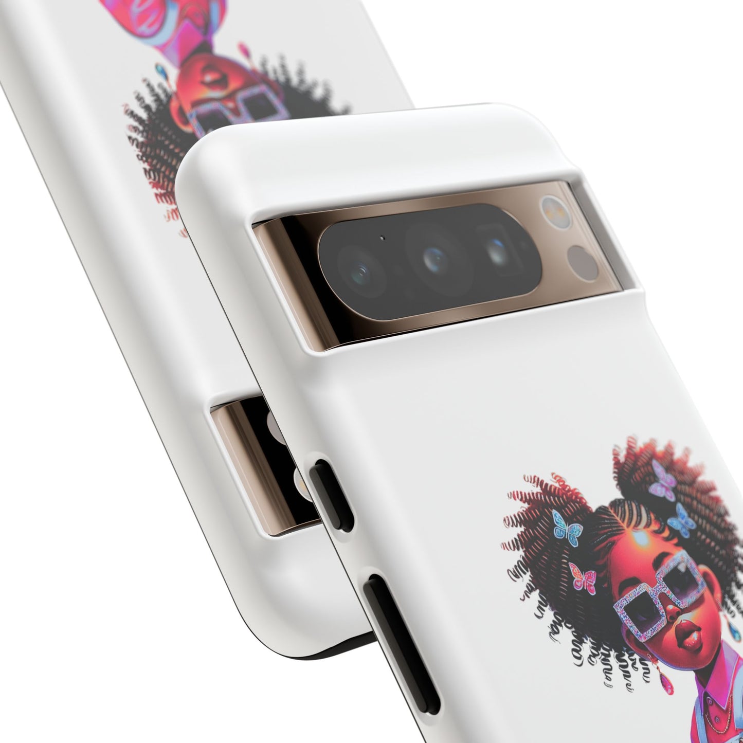 Trendy Phone Case - Sassy Girl Design, Personalized Gift, Durable Protection, Kid's Room Decor, Fun Accessory
