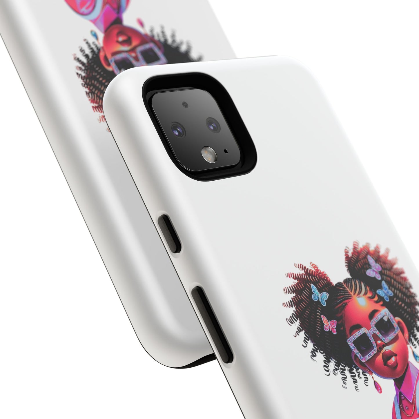 Trendy Phone Case - Sassy Girl Design, Personalized Gift, Durable Protection, Kid's Room Decor, Fun Accessory