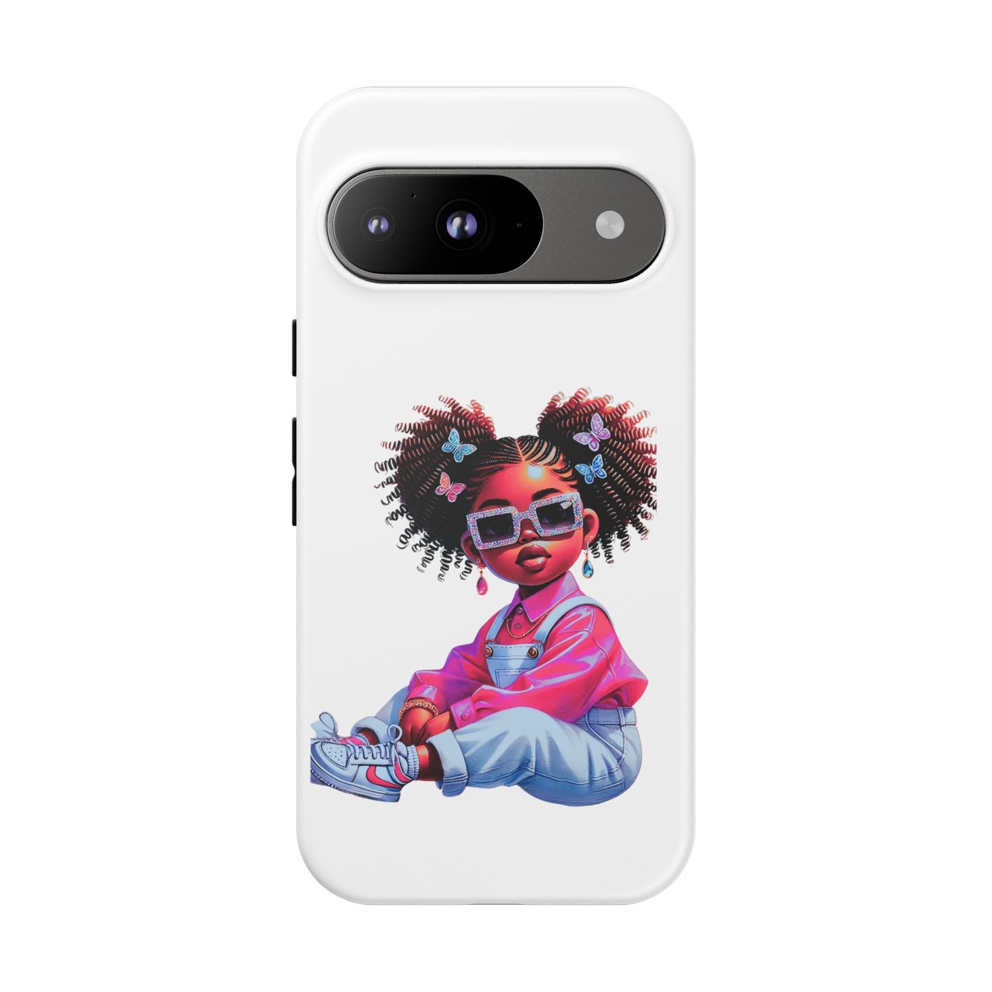 Trendy Phone Case - Sassy Girl Design, Personalized Gift, Durable Protection, Kid's Room Decor, Fun Accessory