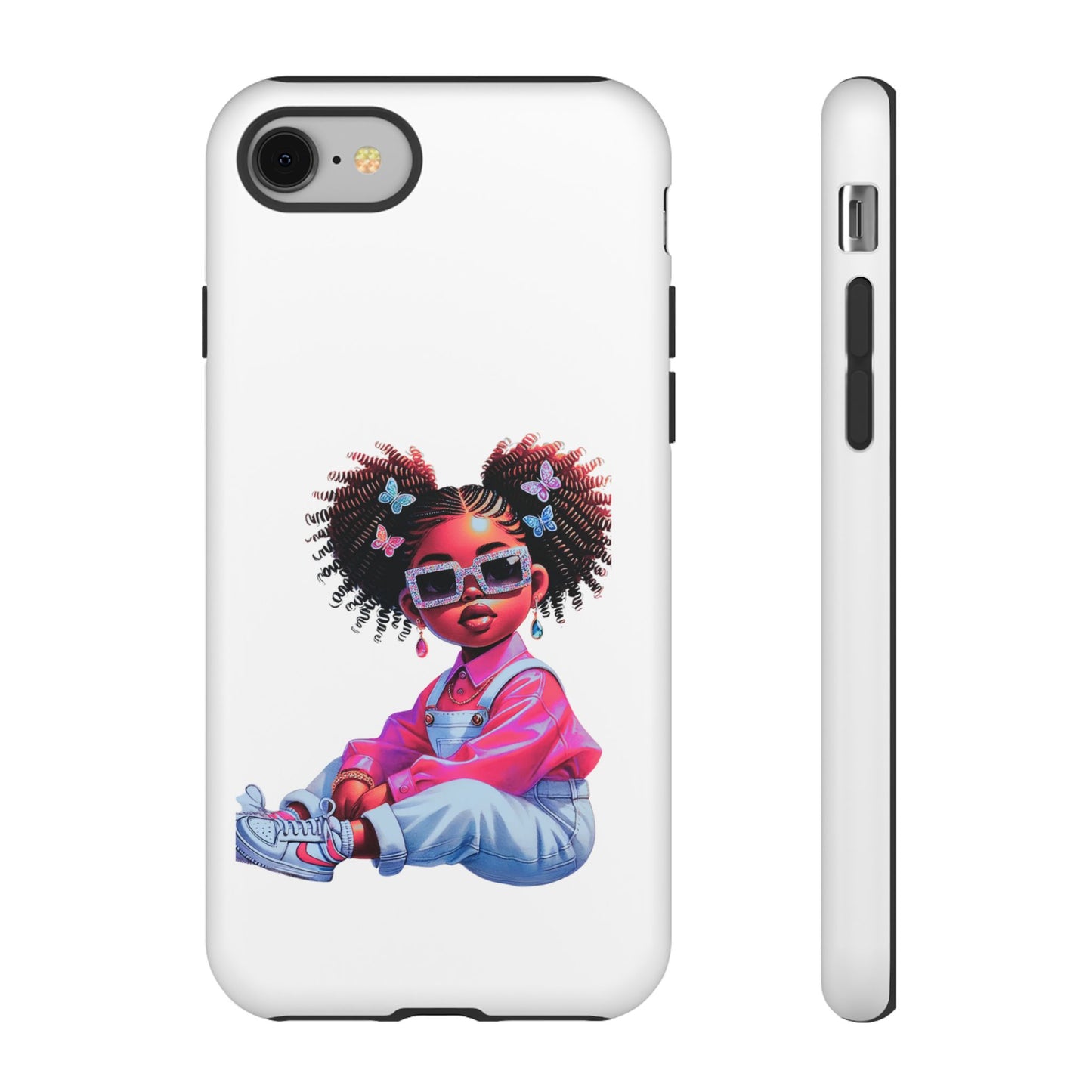 Trendy Phone Case - Sassy Girl Design, Personalized Gift, Durable Protection, Kid's Room Decor, Fun Accessory