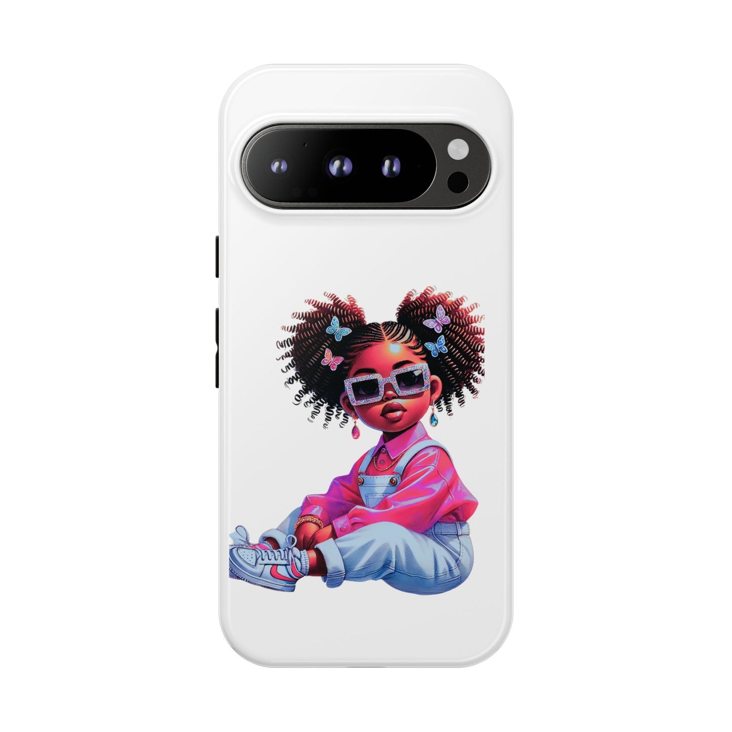 Trendy Phone Case - Sassy Girl Design, Personalized Gift, Durable Protection, Kid's Room Decor, Fun Accessory