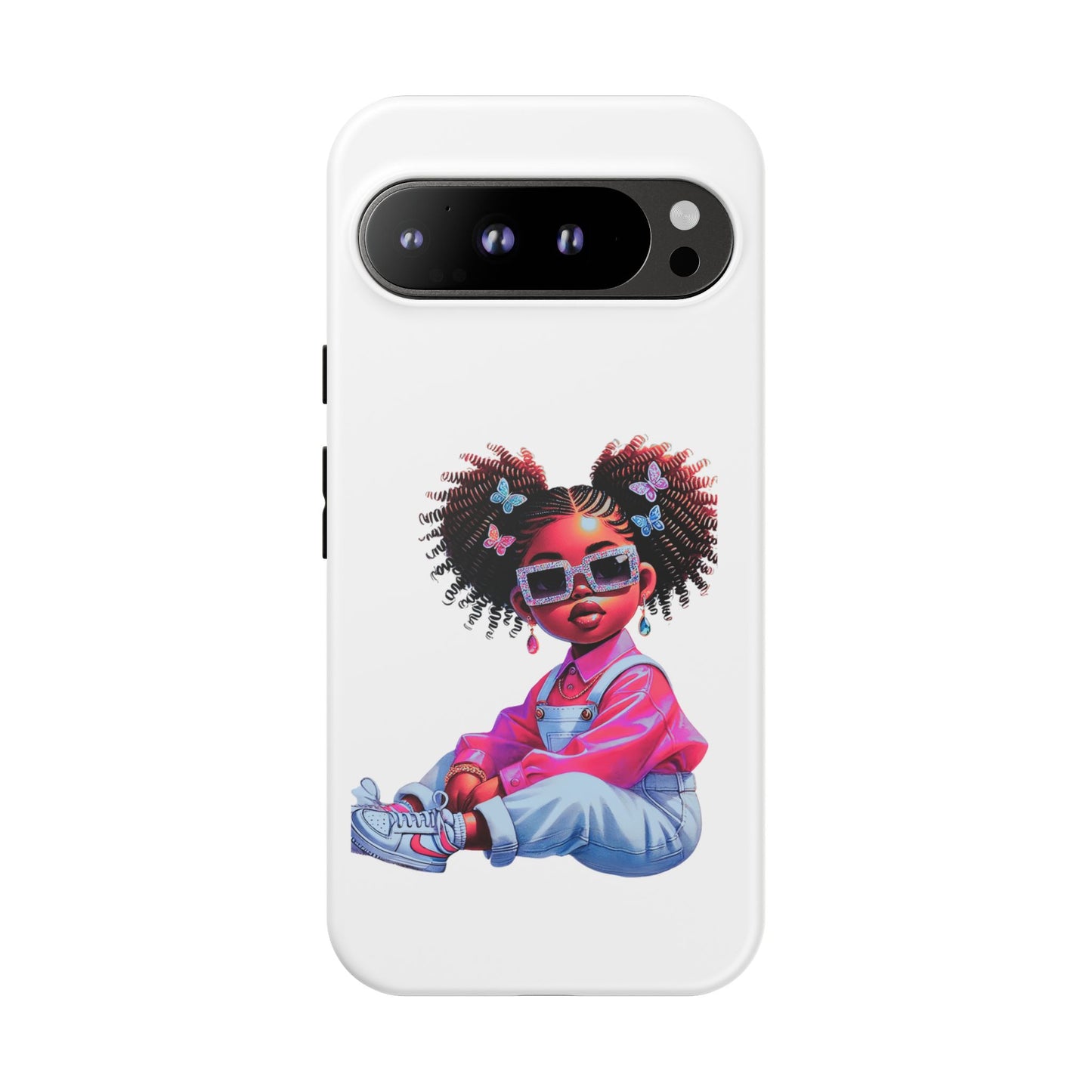 Trendy Phone Case - Sassy Girl Design, Personalized Gift, Durable Protection, Kid's Room Decor, Fun Accessory