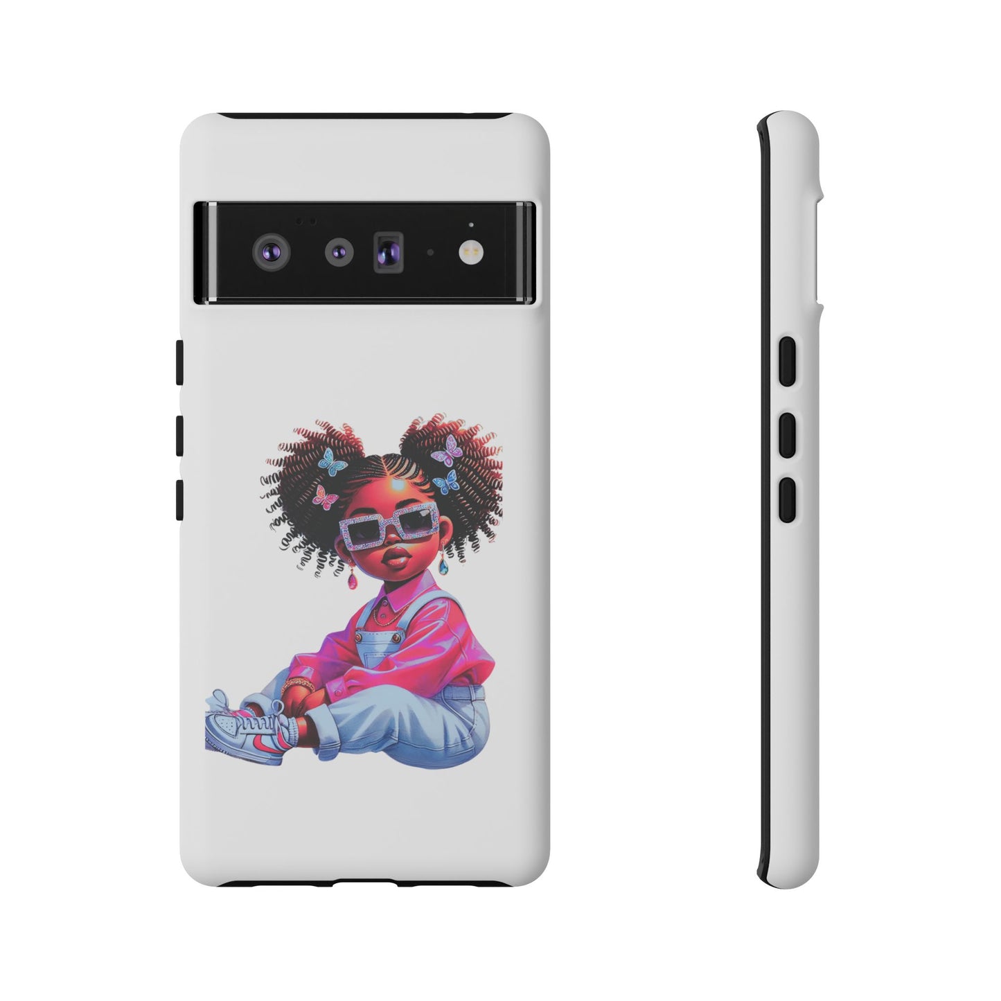 Trendy Phone Case - Sassy Girl Design, Personalized Gift, Durable Protection, Kid's Room Decor, Fun Accessory