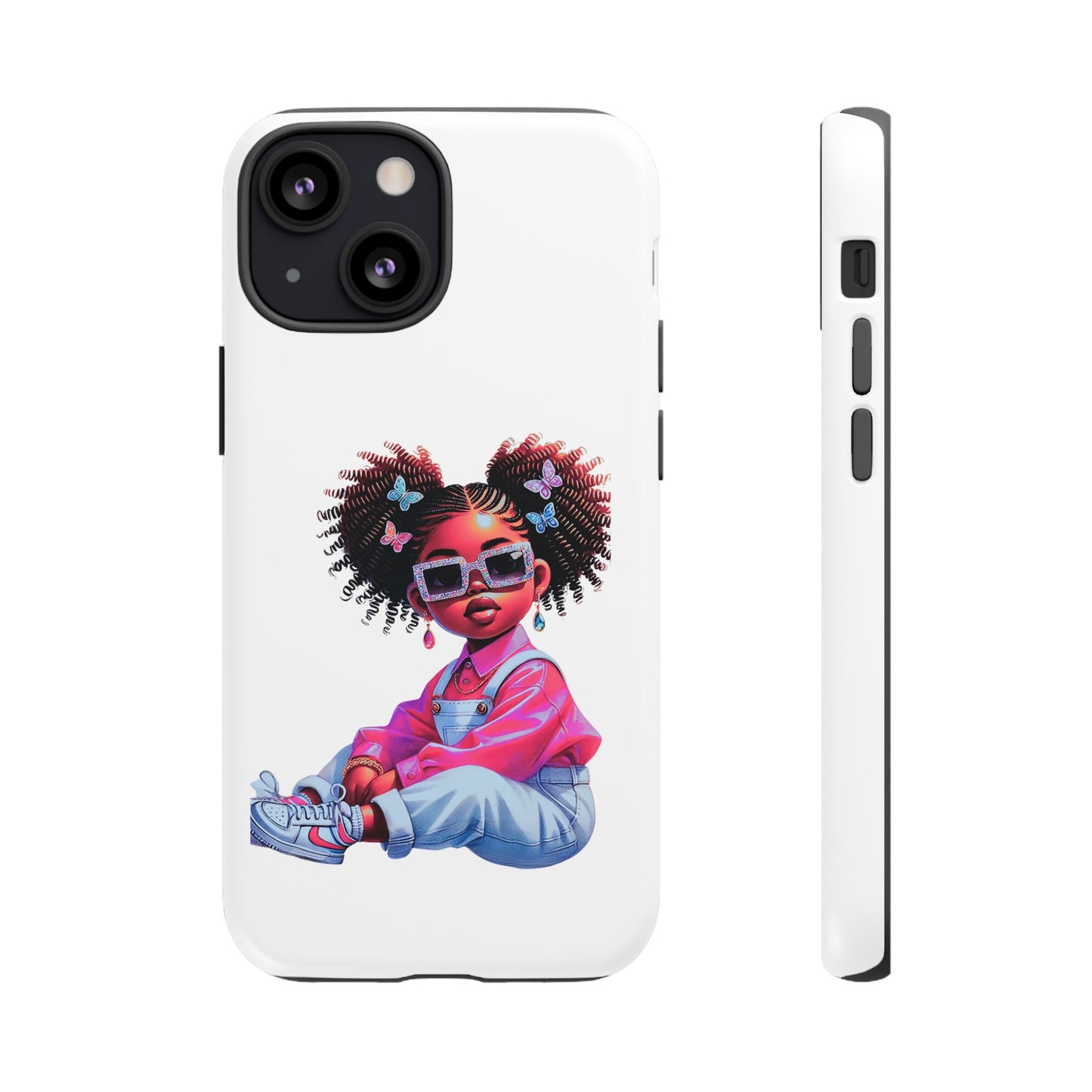 Trendy Phone Case - Sassy Girl Design, Personalized Gift, Durable Protection, Kid's Room Decor, Fun Accessory