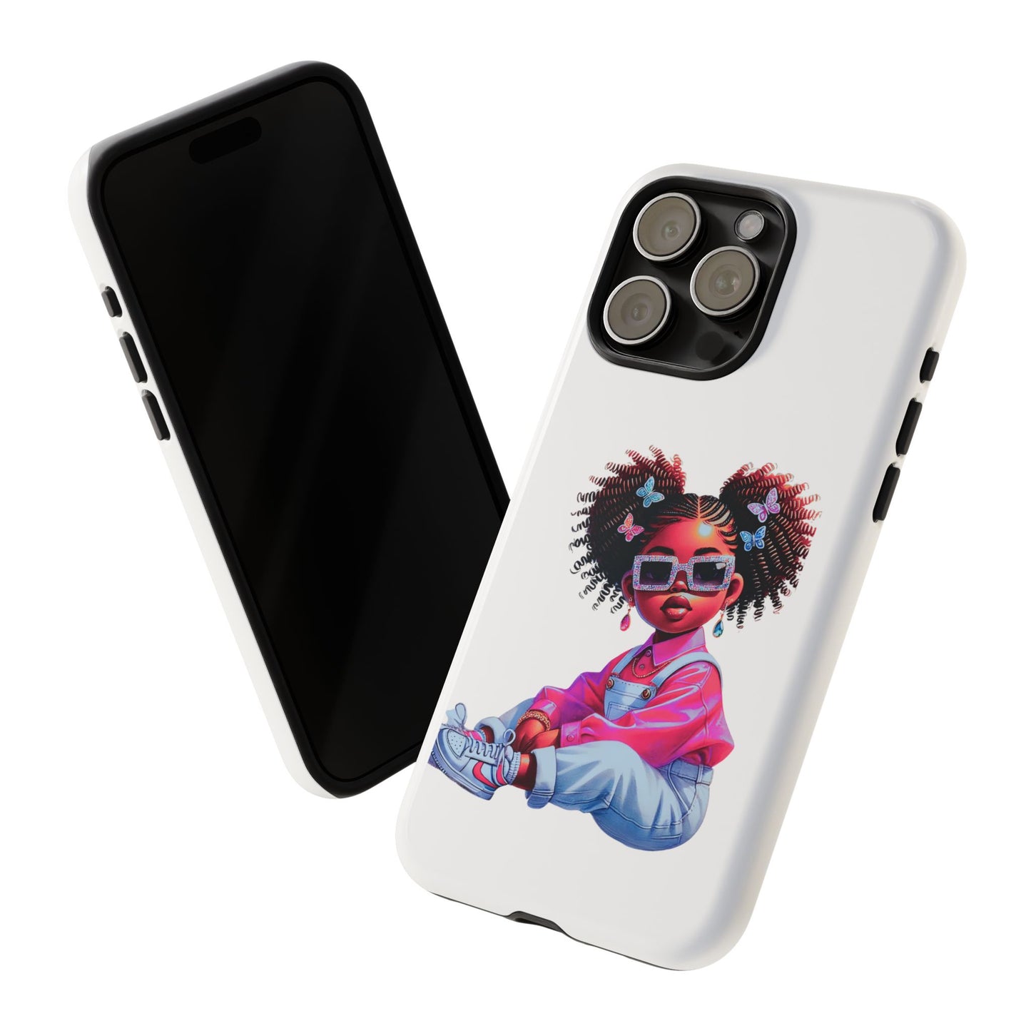 Trendy Phone Case - Sassy Girl Design, Personalized Gift, Durable Protection, Kid's Room Decor, Fun Accessory