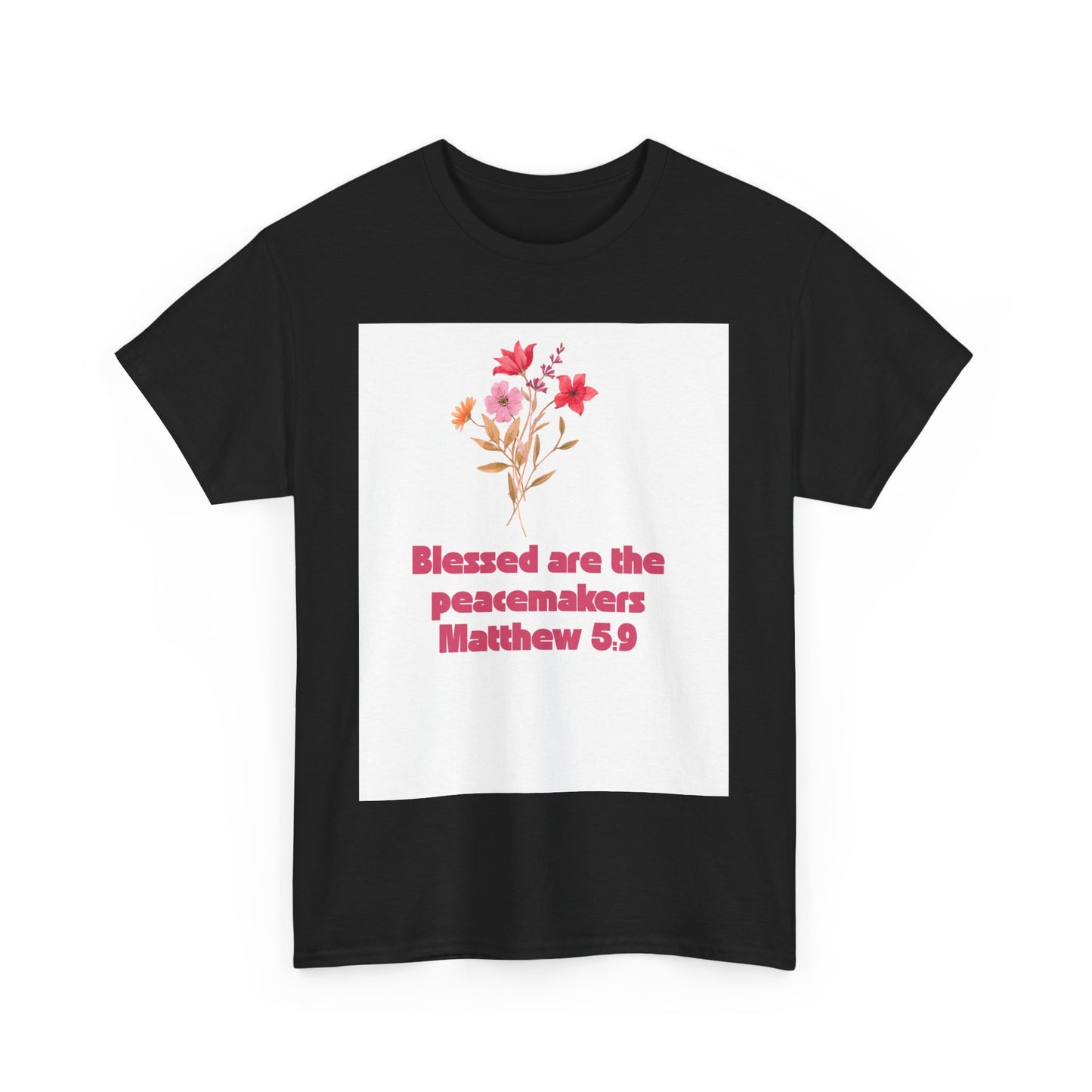 Blessed Peacemakers Tee - Inspirational Quote T-Shirt, Faith Shirt, Gift for Believers, Everyday Comfort, Motivational Fashion