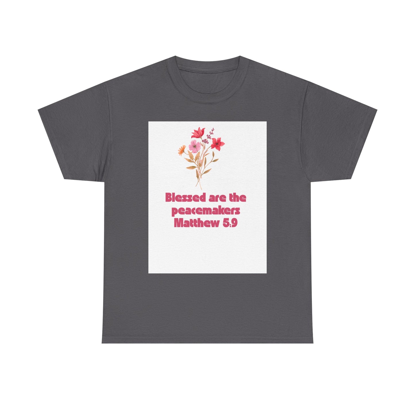 Blessed Peacemakers Tee - Inspirational Quote T-Shirt, Faith Shirt, Gift for Believers, Everyday Comfort, Motivational Fashion