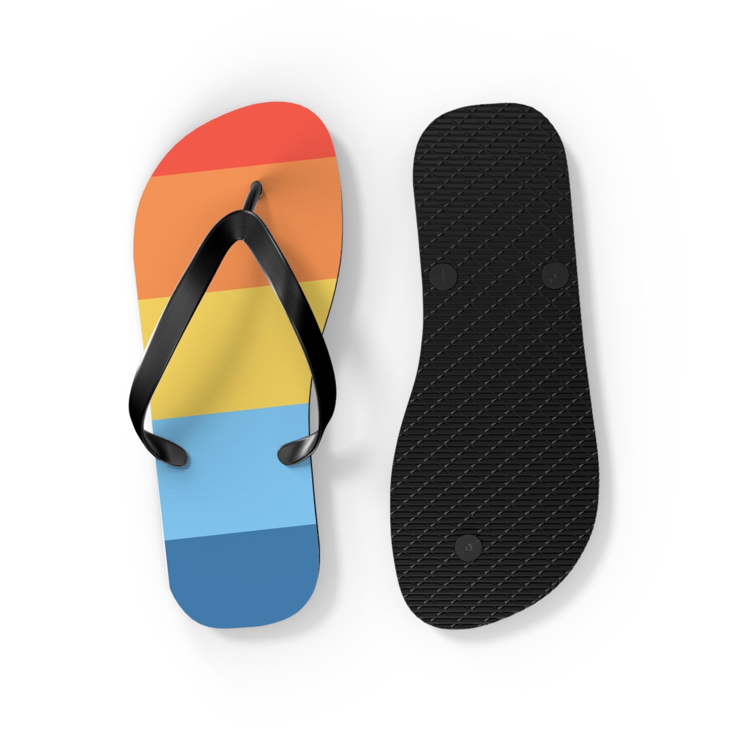 Colorful Summer Flip Flops, Beach Footwear, Vacation Sandals, Summer Accessories, Fun Pool Slides