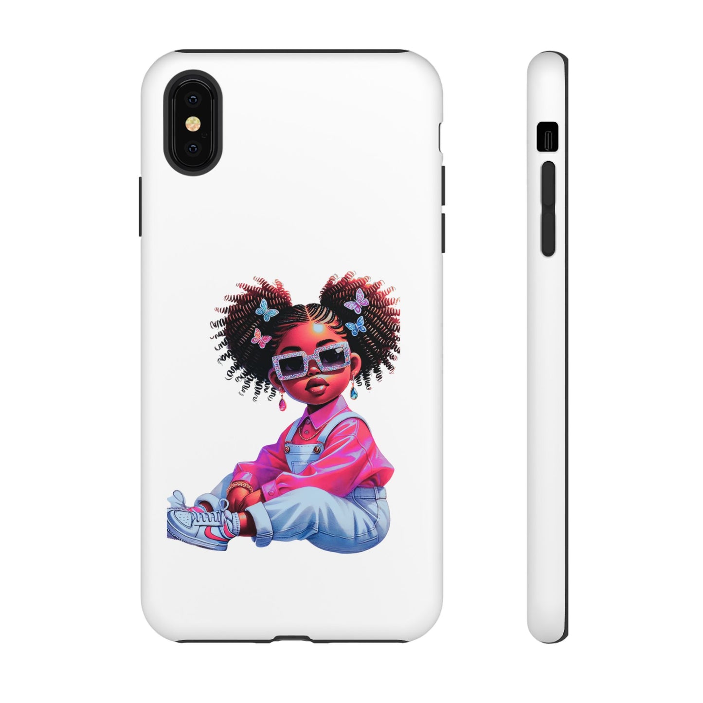 Trendy Phone Case - Sassy Girl Design, Personalized Gift, Durable Protection, Kid's Room Decor, Fun Accessory
