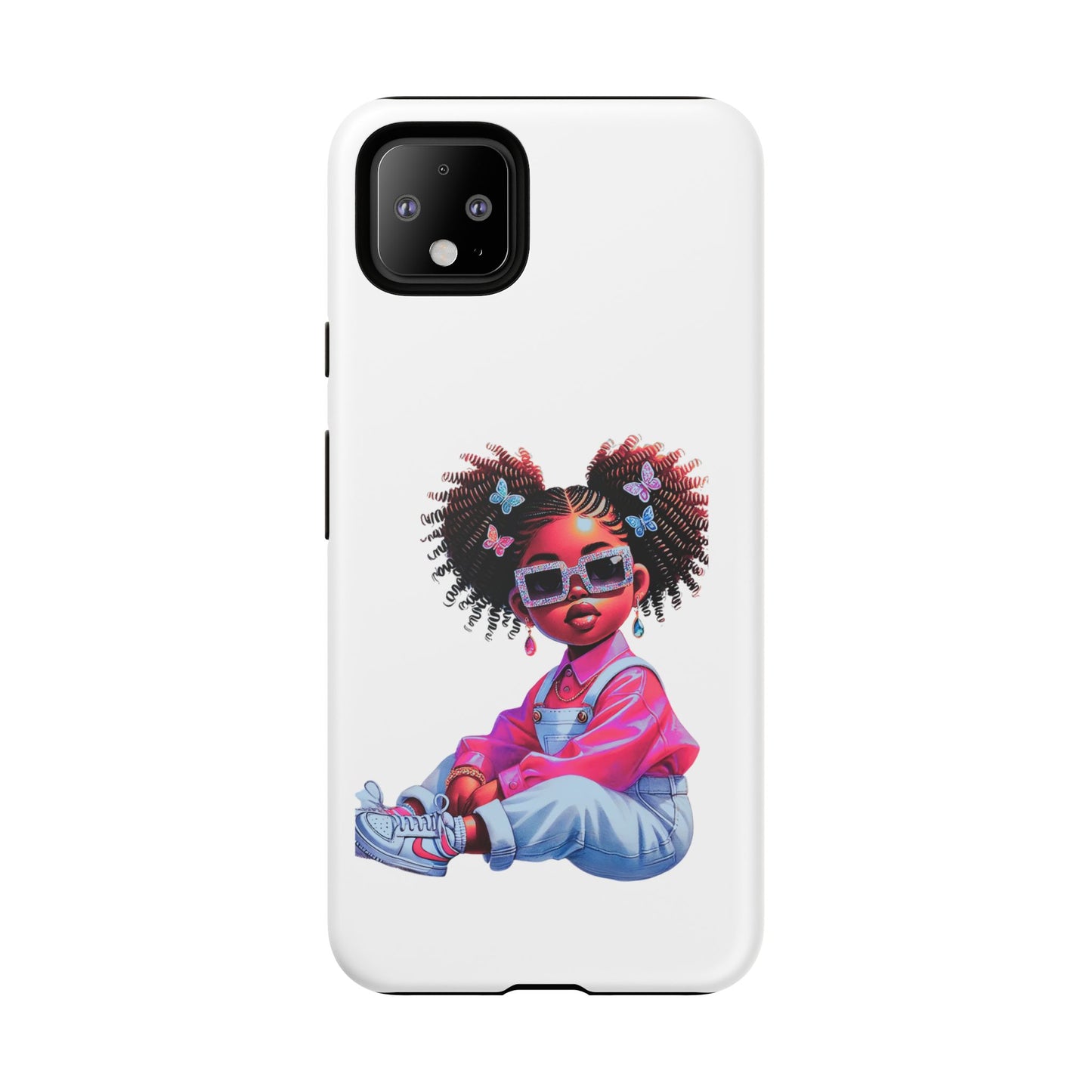 Trendy Phone Case - Sassy Girl Design, Personalized Gift, Durable Protection, Kid's Room Decor, Fun Accessory
