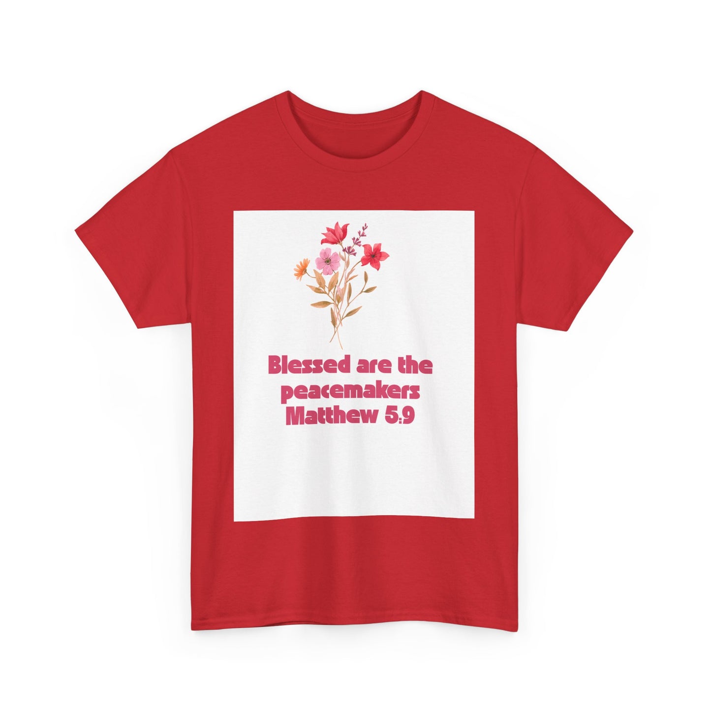 Blessed Peacemakers Tee - Inspirational Quote T-Shirt, Faith Shirt, Gift for Believers, Everyday Comfort, Motivational Fashion