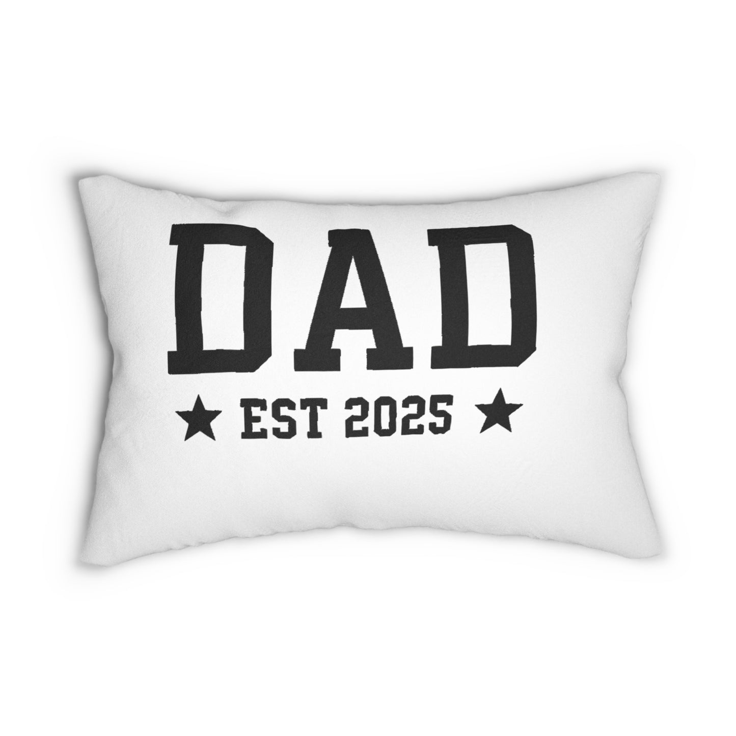 Dad Est. 2025 Lumbar Pillow, Personalized Gift for New Dads, Throw Pillow for Home Decor, Father's Day Gift, Nursery Decoration
