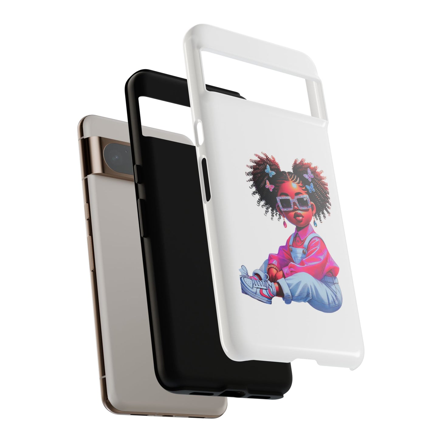 Trendy Phone Case - Sassy Girl Design, Personalized Gift, Durable Protection, Kid's Room Decor, Fun Accessory