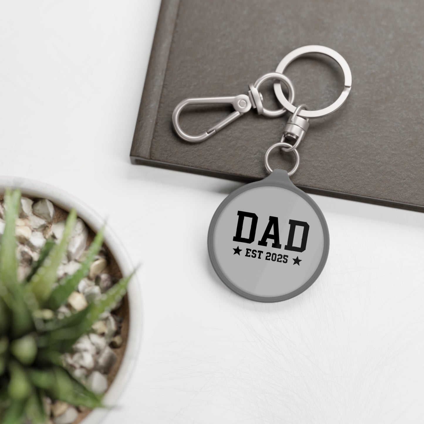 Dad EST 2025 Keyring Gift for Father's Day