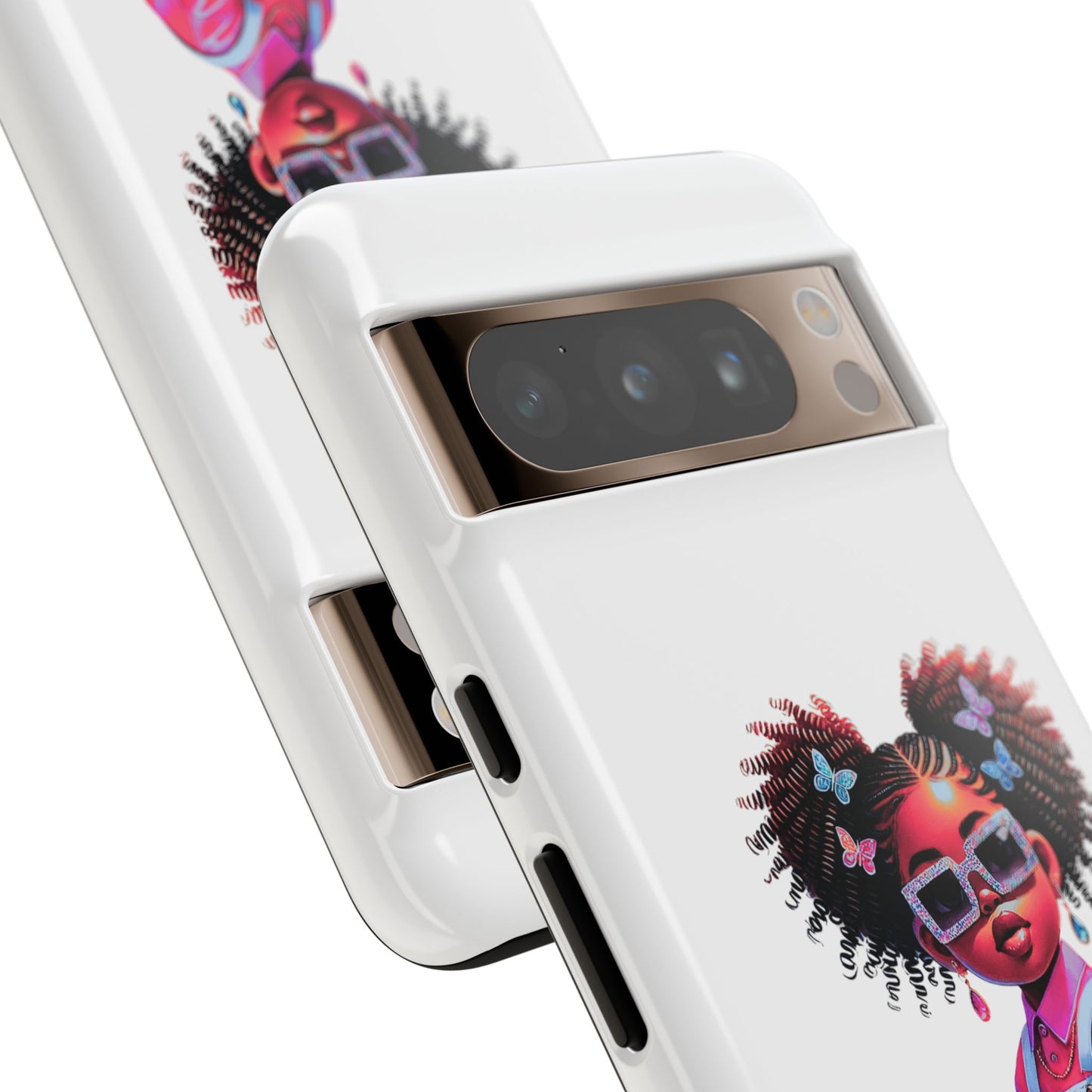 Trendy Phone Case - Sassy Girl Design, Personalized Gift, Durable Protection, Kid's Room Decor, Fun Accessory