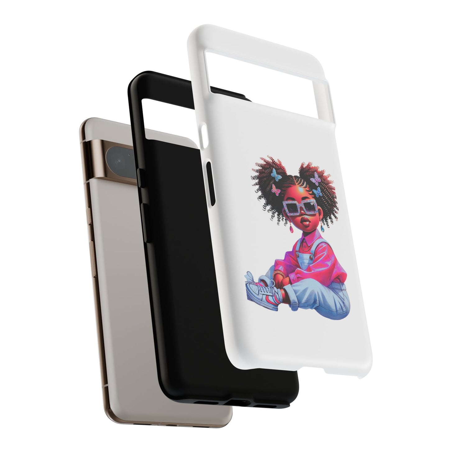 Trendy Phone Case - Sassy Girl Design, Personalized Gift, Durable Protection, Kid's Room Decor, Fun Accessory