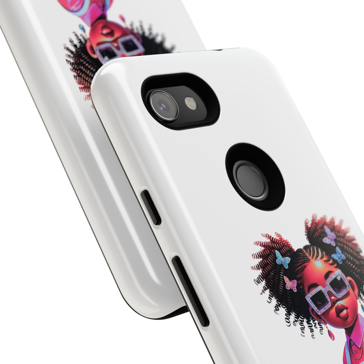 Trendy Phone Case - Sassy Girl Design, Personalized Gift, Durable Protection, Kid's Room Decor, Fun Accessory