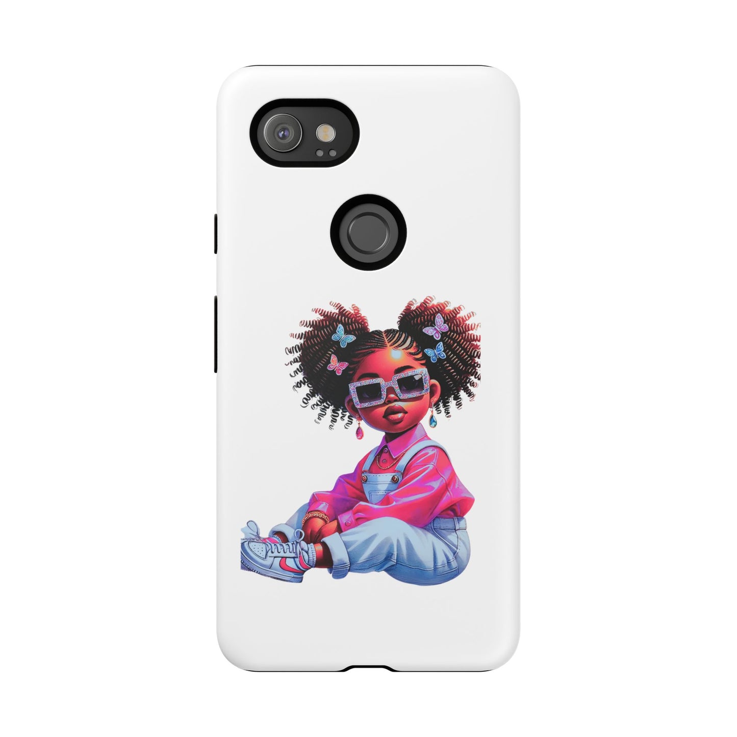 Trendy Phone Case - Sassy Girl Design, Personalized Gift, Durable Protection, Kid's Room Decor, Fun Accessory