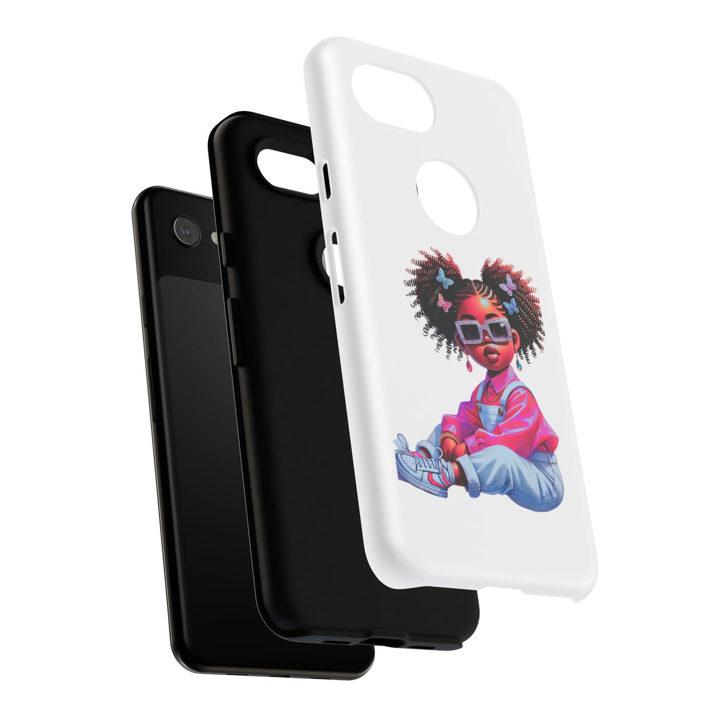 Trendy Phone Case - Sassy Girl Design, Personalized Gift, Durable Protection, Kid's Room Decor, Fun Accessory