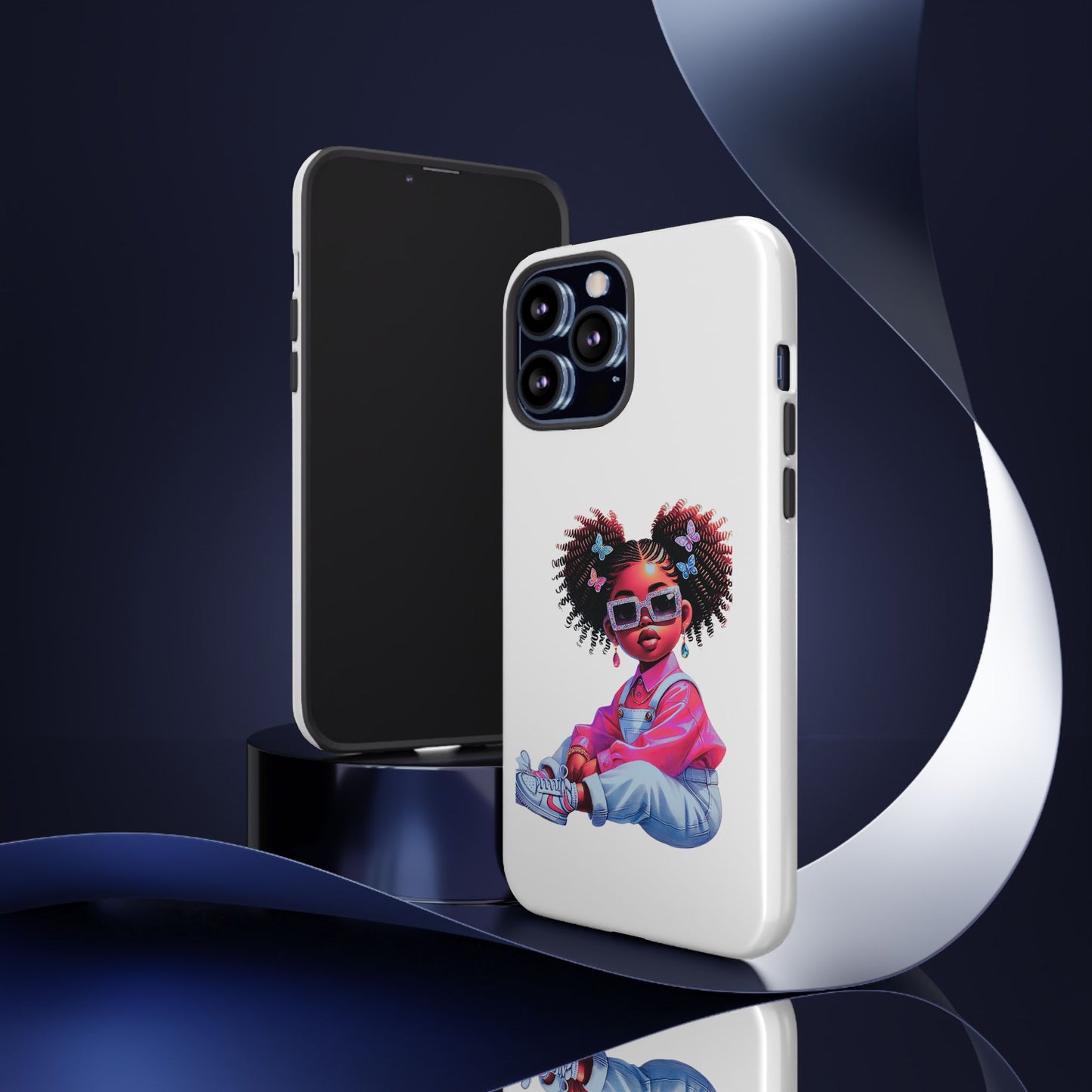 Trendy Phone Case - Sassy Girl Design, Personalized Gift, Durable Protection, Kid's Room Decor, Fun Accessory