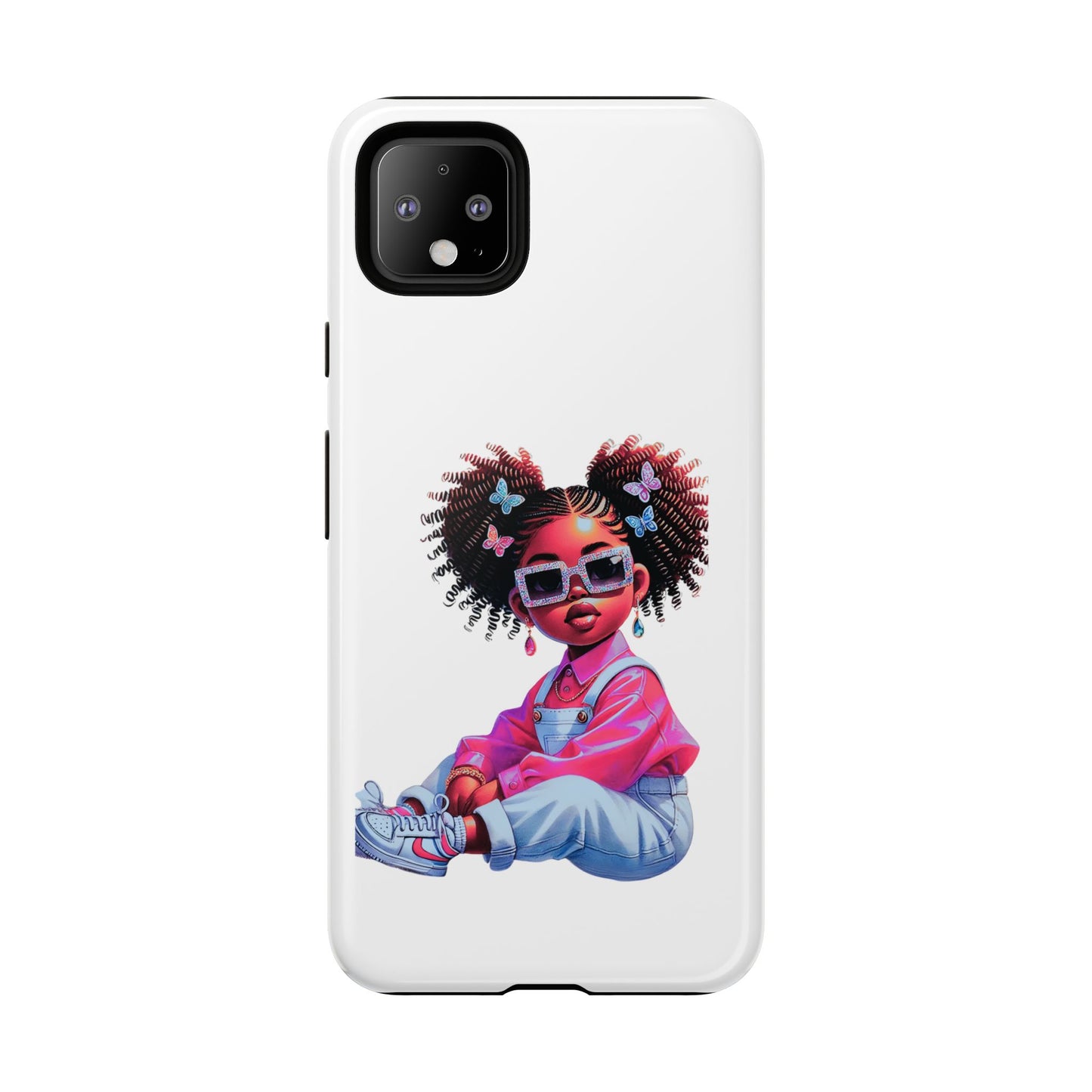 Trendy Phone Case - Sassy Girl Design, Personalized Gift, Durable Protection, Kid's Room Decor, Fun Accessory