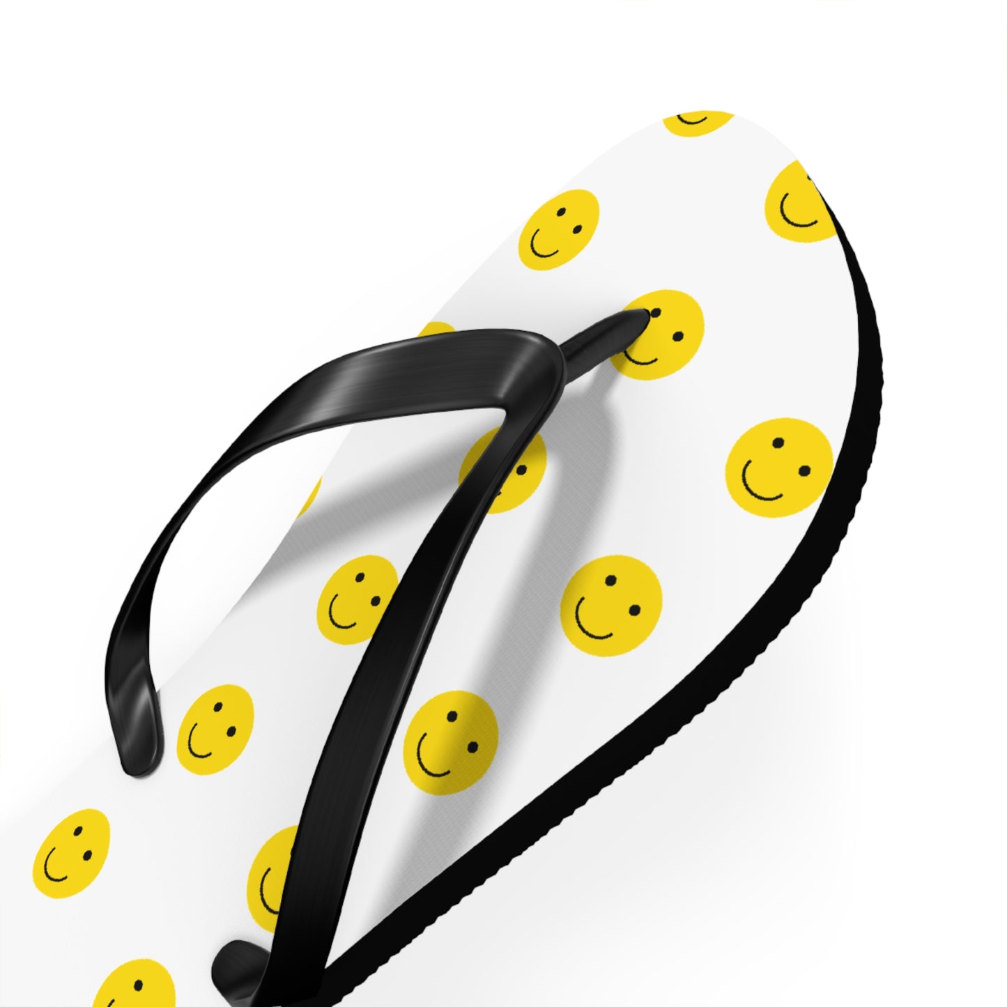 Smiley Face Flip Flops | Happy Summer Footwear, Beach Shoes, Vacation Sandals, Fun Poolside Slippers
