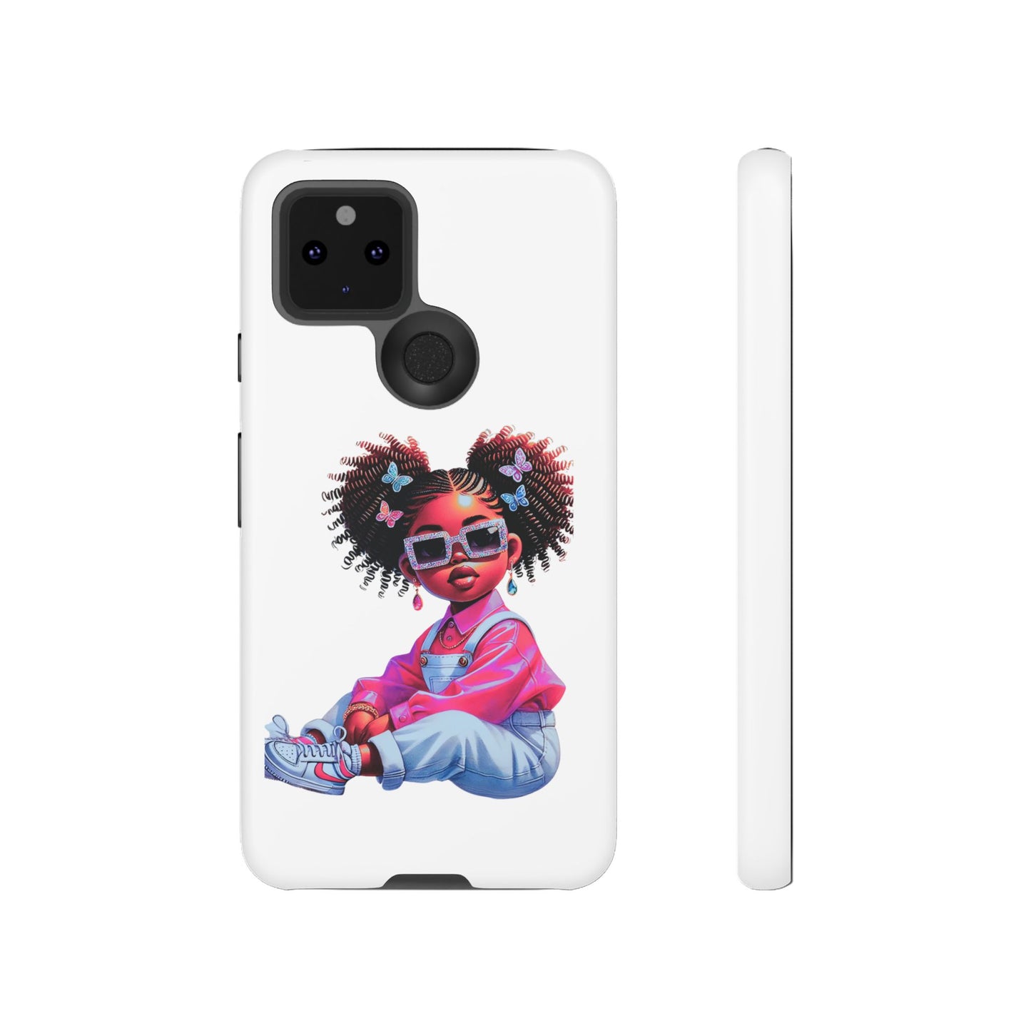 Trendy Phone Case - Sassy Girl Design, Personalized Gift, Durable Protection, Kid's Room Decor, Fun Accessory