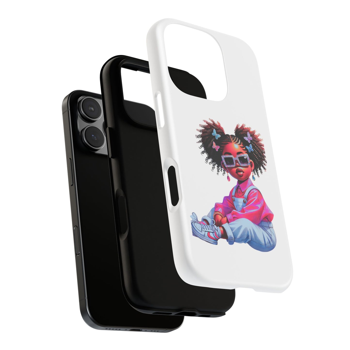 Trendy Phone Case - Sassy Girl Design, Personalized Gift, Durable Protection, Kid's Room Decor, Fun Accessory