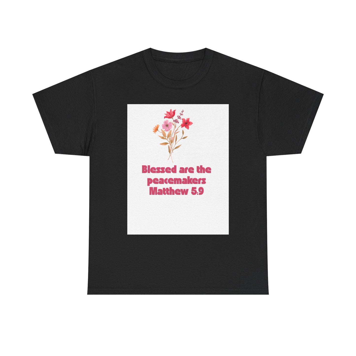 Blessed Peacemakers Tee - Inspirational Quote T-Shirt, Faith Shirt, Gift for Believers, Everyday Comfort, Motivational Fashion