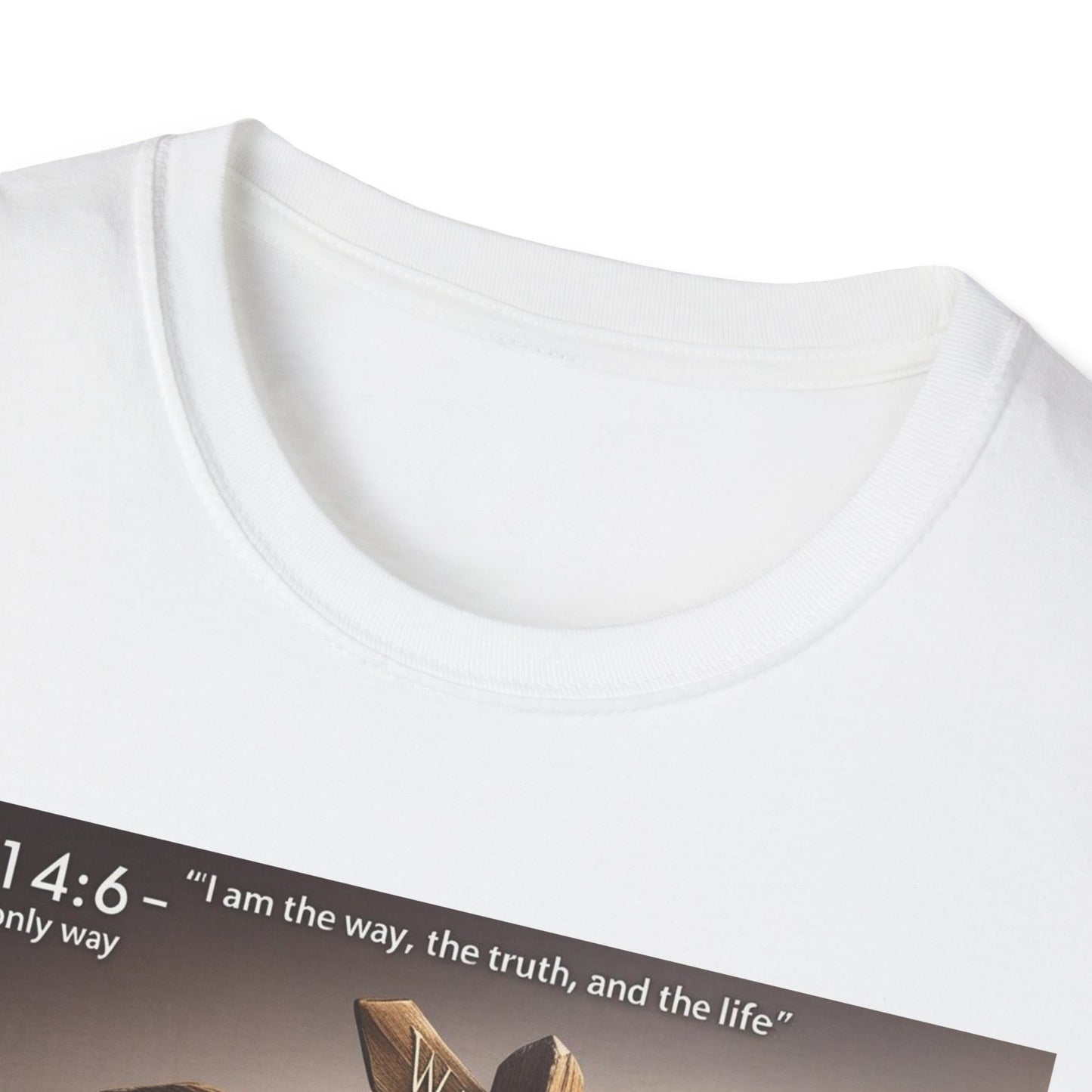 Inspirational Cross T-Shirt - Faith-Based Unisex Softstyle apparel