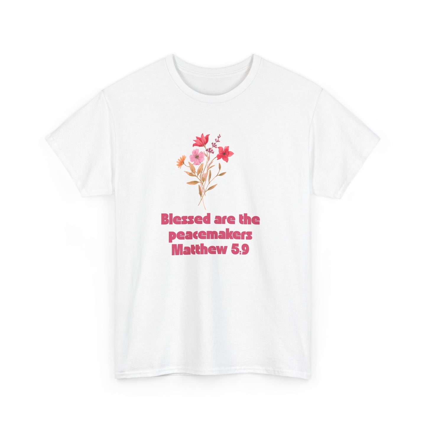 Blessed Peacemakers Tee - Inspirational Quote T-Shirt, Faith Shirt, Gift for Believers, Everyday Comfort, Motivational Fashion