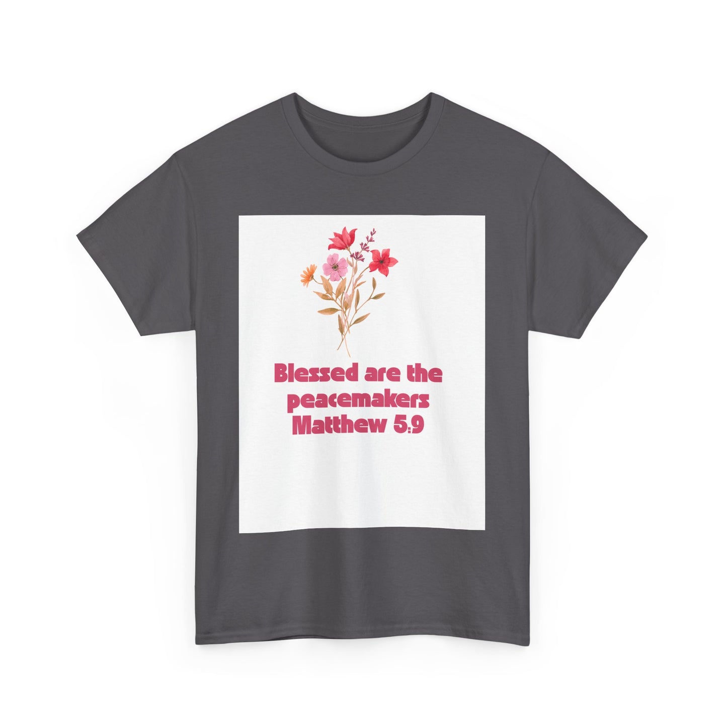 Blessed Peacemakers Tee - Inspirational Quote T-Shirt, Faith Shirt, Gift for Believers, Everyday Comfort, Motivational Fashion