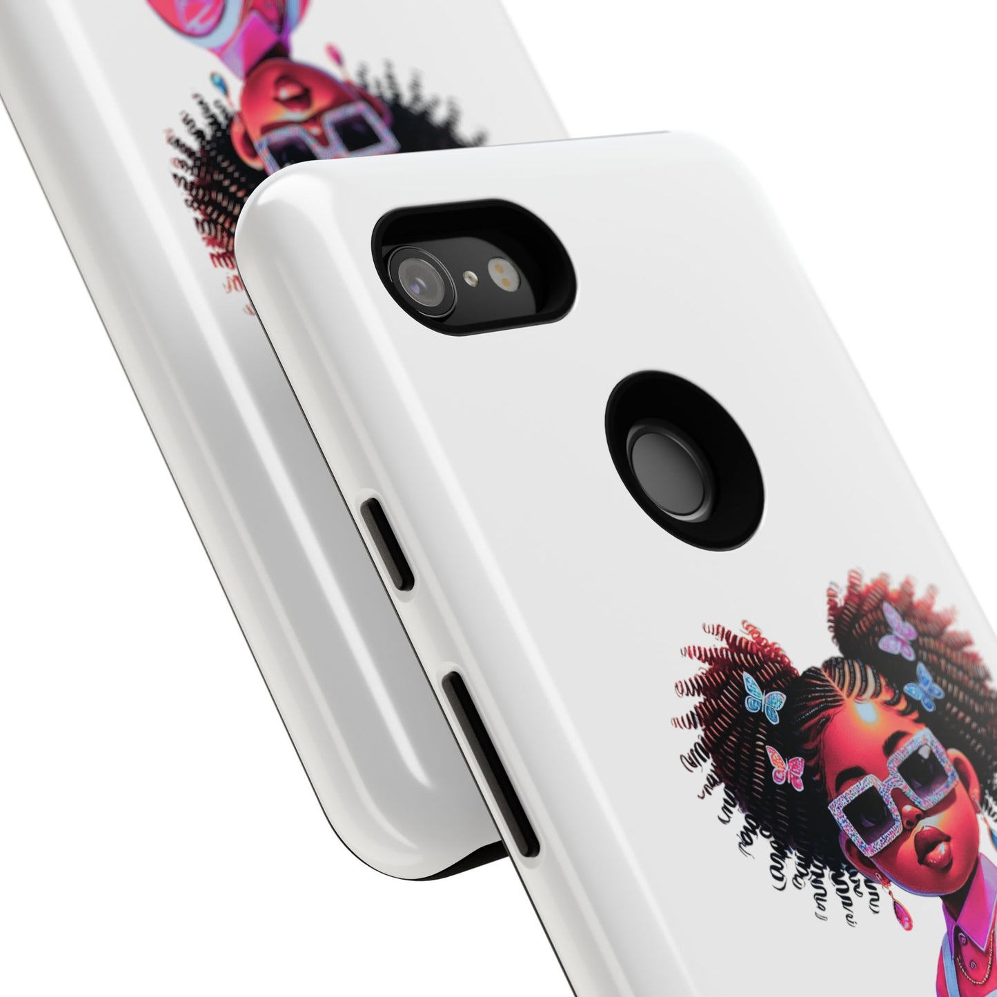 Trendy Phone Case - Sassy Girl Design, Personalized Gift, Durable Protection, Kid's Room Decor, Fun Accessory