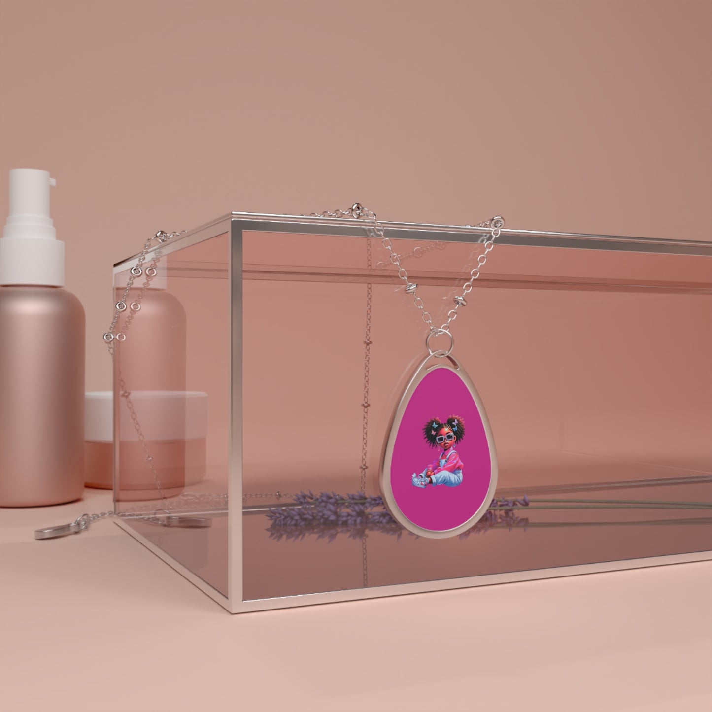 Colorful Oval Necklace with Unique Design, Cute Dog Pendant Jewelry, Gift for Animal Lovers, Playful Accessories, Fun Everyday Wear