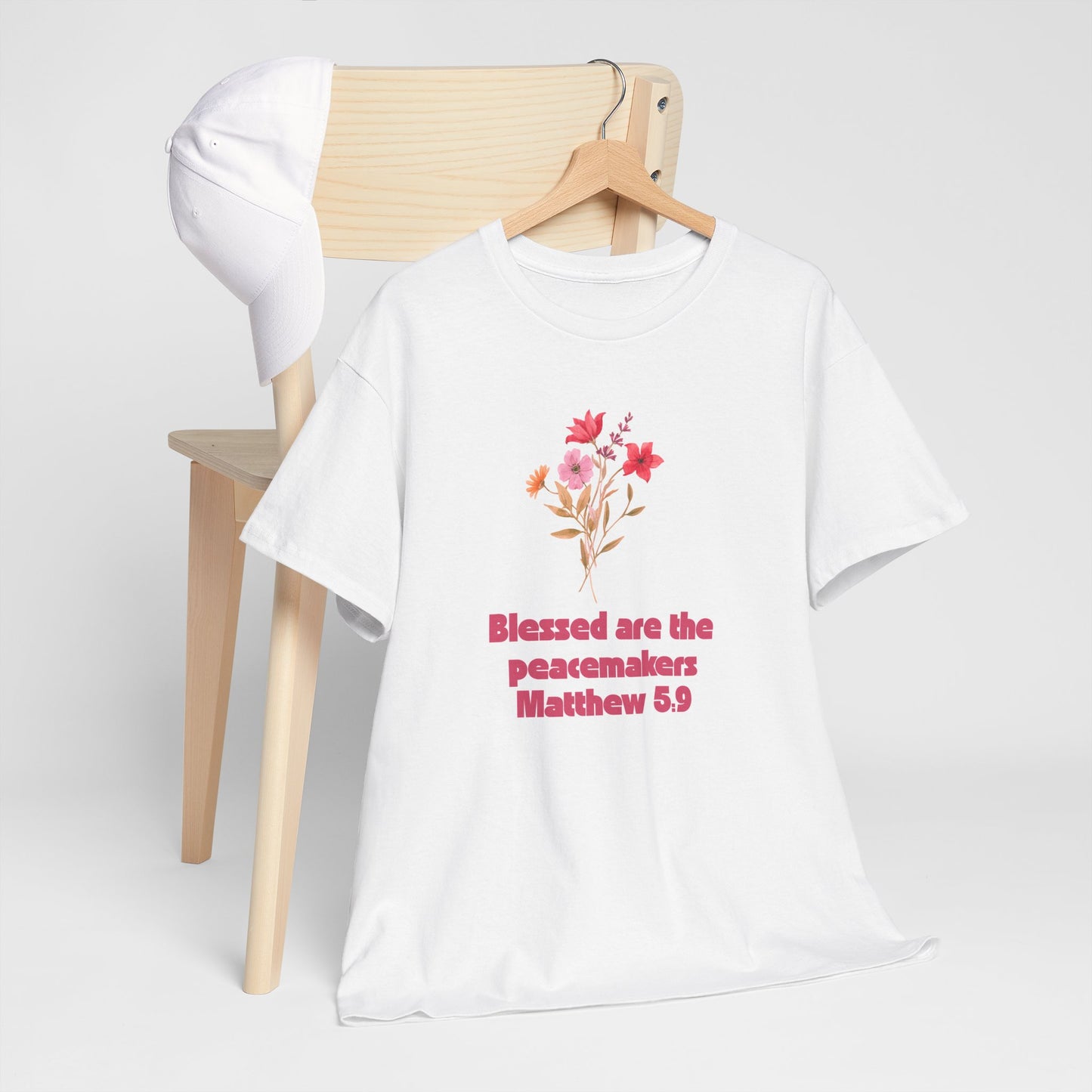 Blessed Peacemakers Tee - Inspirational Quote T-Shirt, Faith Shirt, Gift for Believers, Everyday Comfort, Motivational Fashion