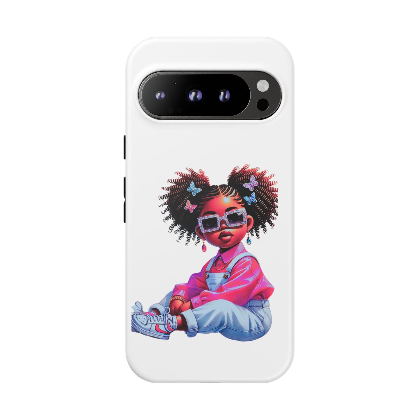 Trendy Phone Case - Sassy Girl Design, Personalized Gift, Durable Protection, Kid's Room Decor, Fun Accessory