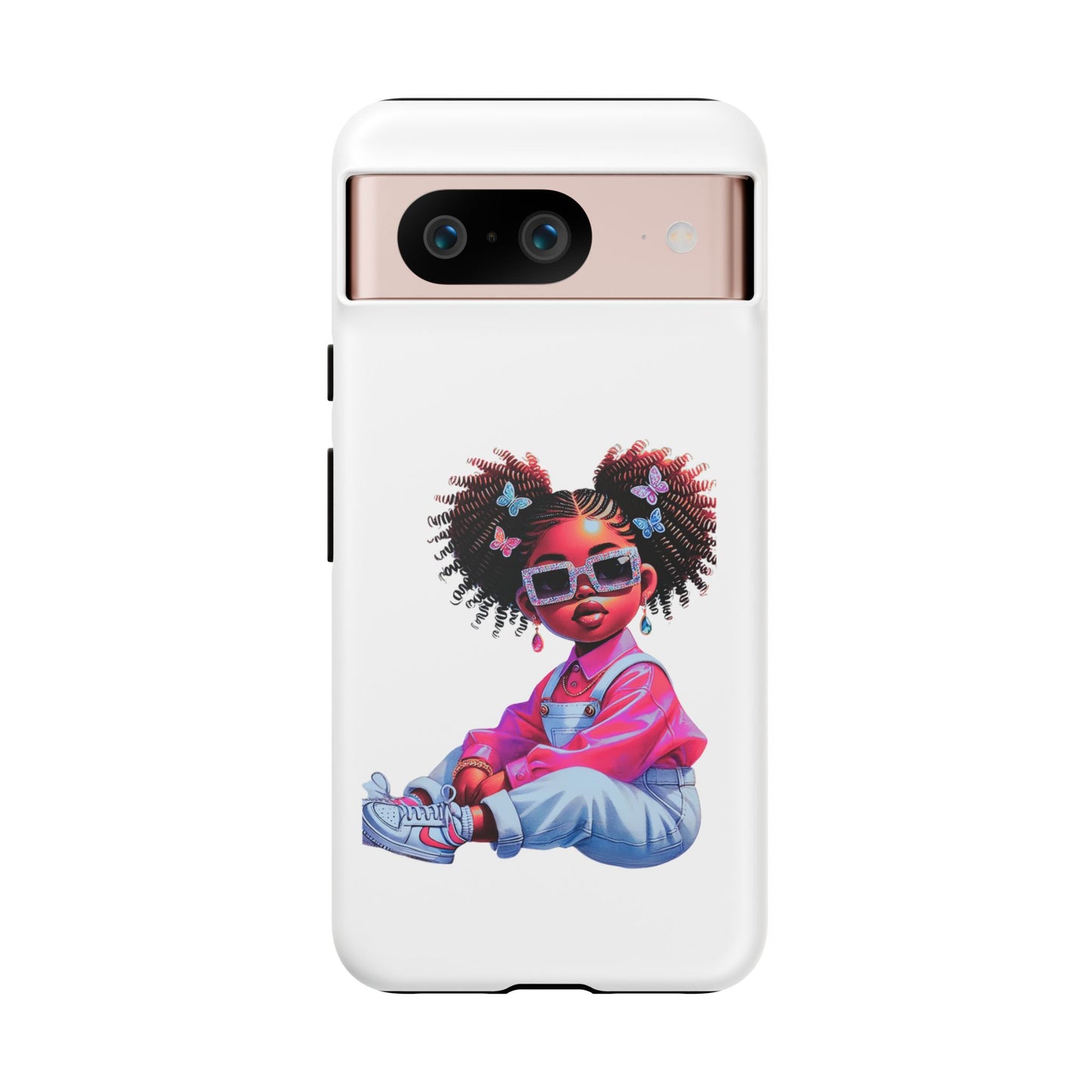 Trendy Phone Case - Sassy Girl Design, Personalized Gift, Durable Protection, Kid's Room Decor, Fun Accessory