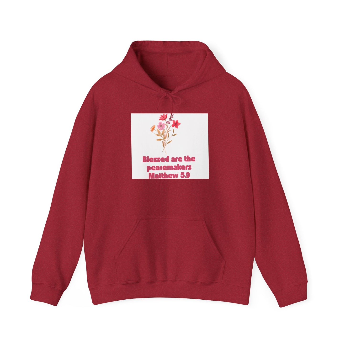 Blessed Are the Peacemakers Hoodie, Unisex Sweatshirt, Faith-Based Apparel, Gift for Christian Friends, Cozy Hooded Sweatshirt