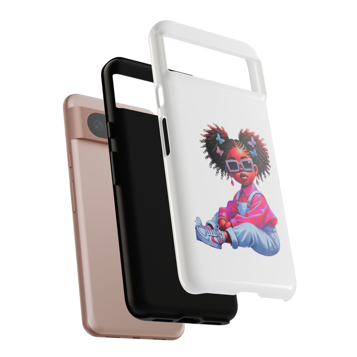Trendy Phone Case - Sassy Girl Design, Personalized Gift, Durable Protection, Kid's Room Decor, Fun Accessory