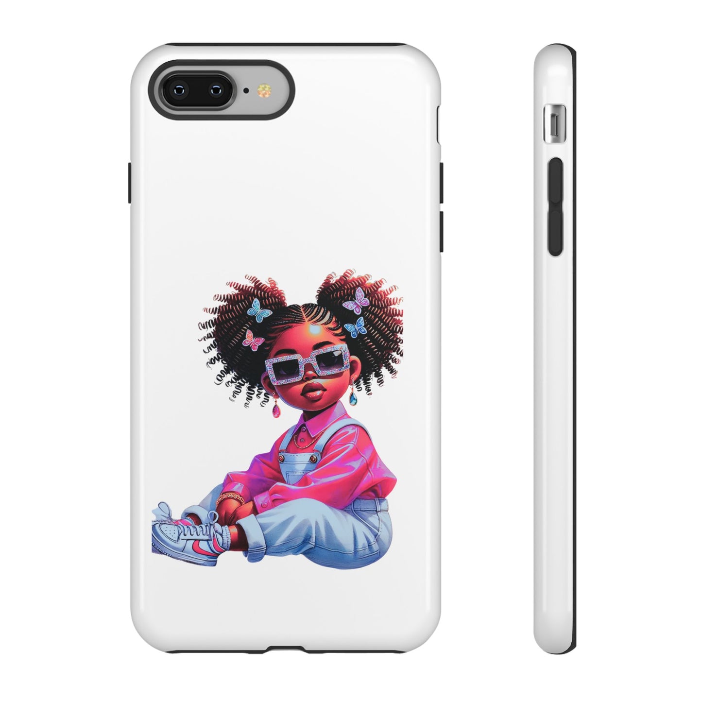 Trendy Phone Case - Sassy Girl Design, Personalized Gift, Durable Protection, Kid's Room Decor, Fun Accessory
