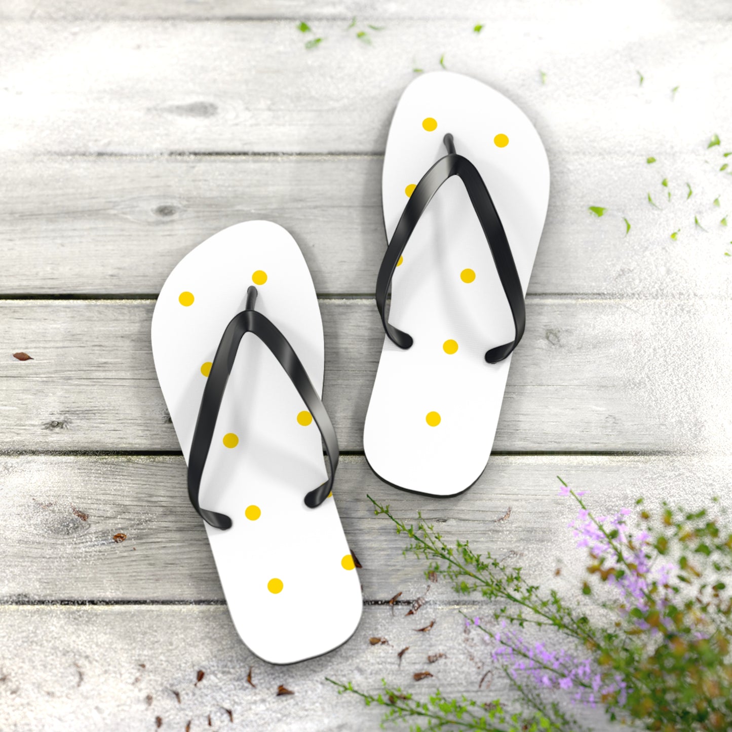 Polka Dot Flip Flops