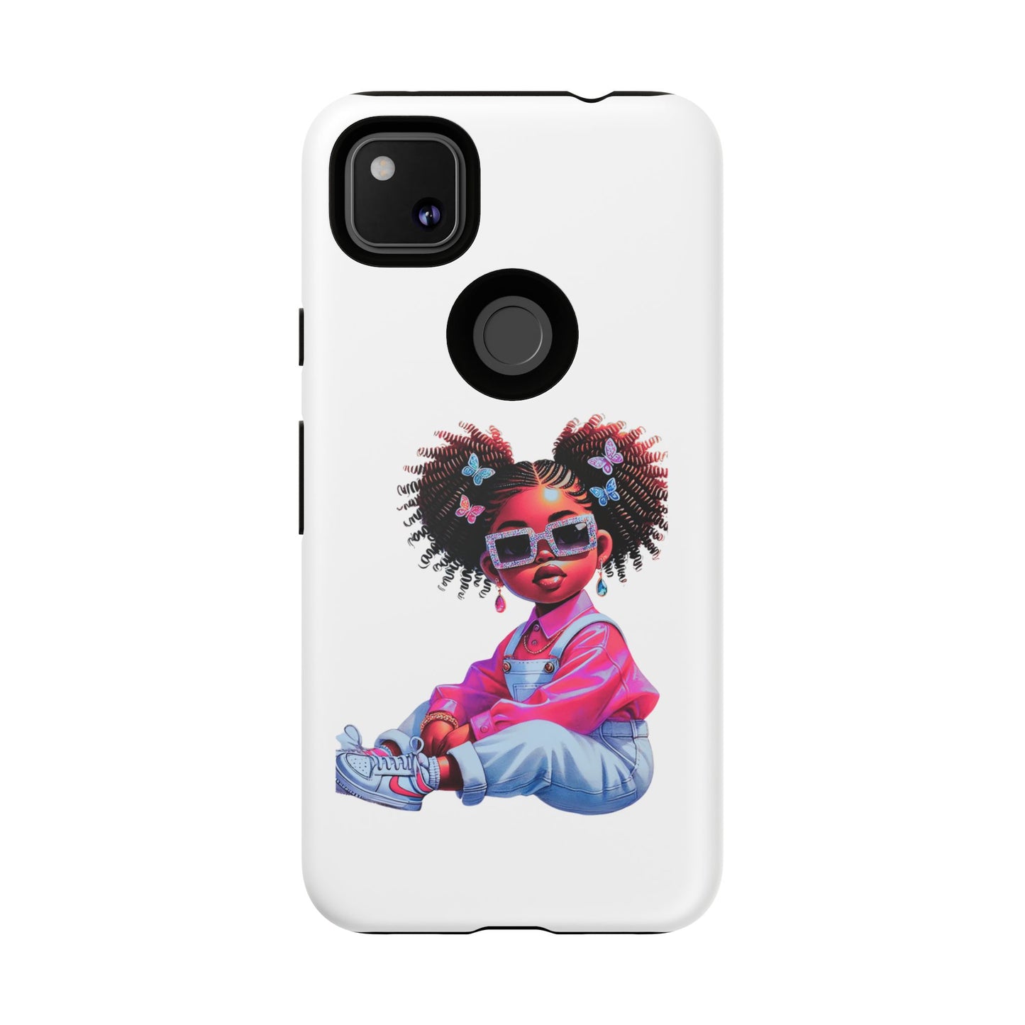 Trendy Phone Case - Sassy Girl Design, Personalized Gift, Durable Protection, Kid's Room Decor, Fun Accessory