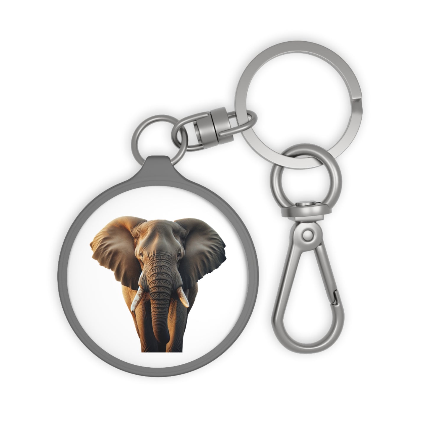 Personalized Elephant Keyring Tag